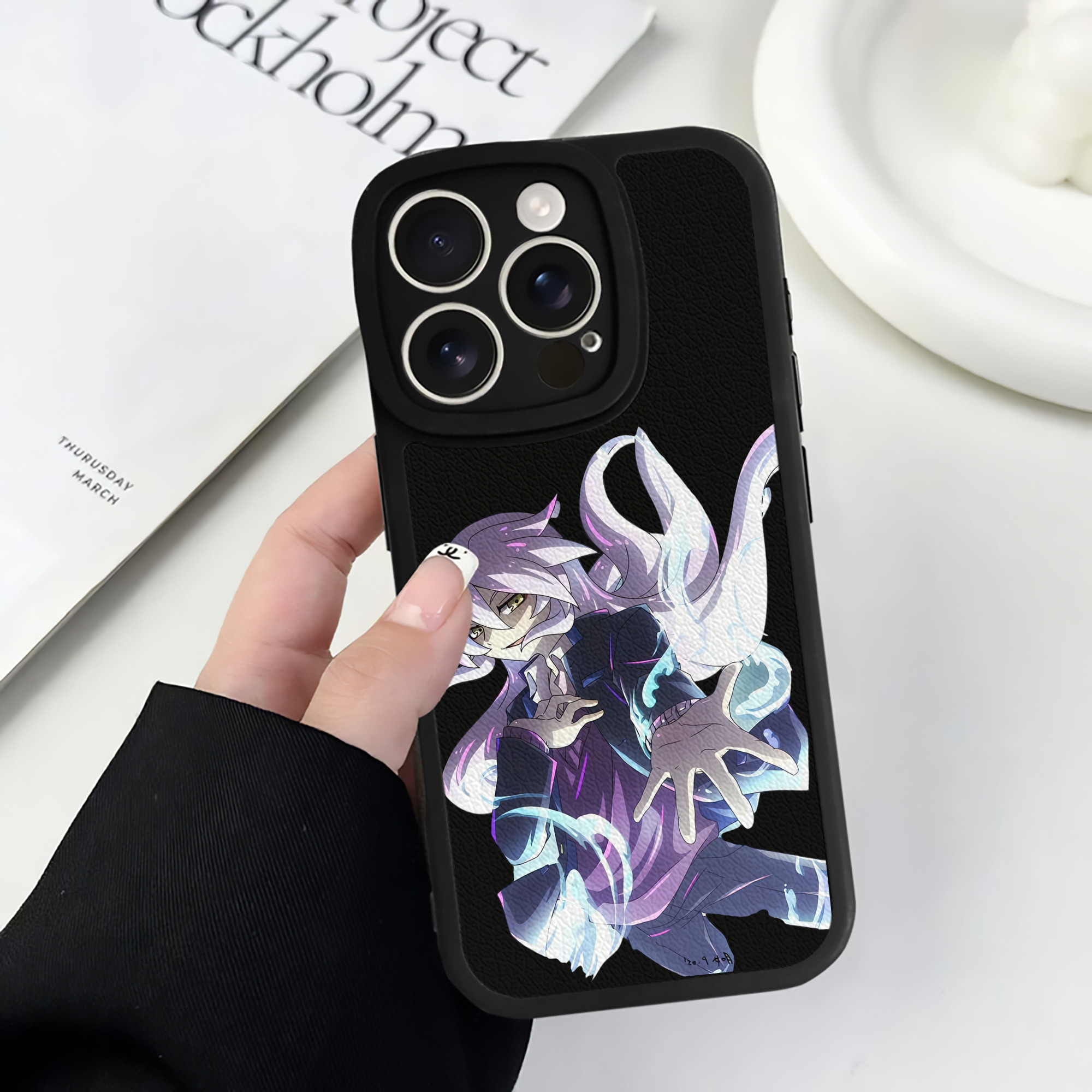 （画像用） 妖怪ウォッチ Yo-kai Watch 【iPhone 16シリーズ対応】シリコンスマホケース（レザー調） 材質：シリコン